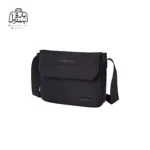 تصویر اختصاصی از نمای جلو و کناری کیف دوشی ولنتیر کد 1713-06 در رنگ مشکی