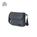 تصویر اختصاصی از نمای جلو و کناری کیف دوشی ولنتیر کد 1713-06 در رنگ طوسی تیره