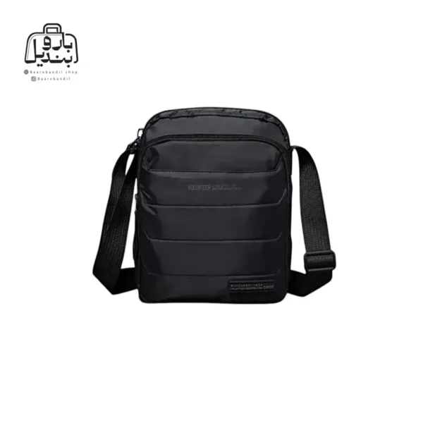 تصویر اختصاصی از نمای جلوی کیف دوشی ولنتیر کد 1713-25 در رنگ مشکی