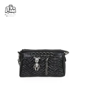 تصویر اختصاصی از نمای جلوی کیف زنانه دنیز جنوا کد ۰۰۱۰۰ در رنگ مشکی