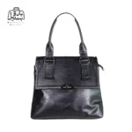 تصویر اختصاصی از نمای جلوی کیف زنانه دنیز جنوا کد ۰۰۳۴ در رنگ مشکی