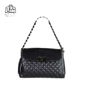 تصویر اختصاصی از نمای جلوی کیف زنانه دنیز جنوا کد ۰۰۷۶ در رنگ مشکی