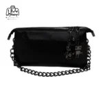 تصویر اختصاصی از نمای جلوی کیف زنانه دنیز جنوا کد ۰۰۸۸ در رنگ مشکی