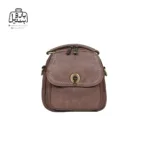 تصویر اختصاصی از نمای جلوی کیف دوشی زنانه موجیتو کد 7603 در رنگ قهوه‌ای