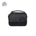 تصویر اختصاصی از نمای جلوی کیف دوشی زنانه موجیتو کد 7611 در رنگ مشکی