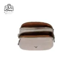 تصویر اختصاصی از زیپ باز کیف دوشی زنانه موجیتو کد 7615 در رنگ کرمی