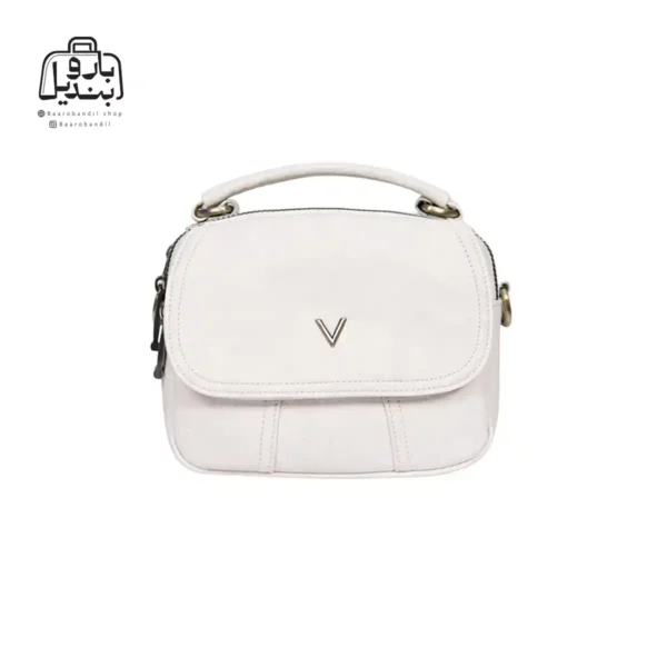 تصویر اختصاصی از نمای جلوی کیف دوشی زنانه موجیتو کد 7616 در رنگ سفید