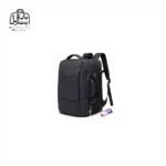 تصویر اختصاصی از نمای جلو و کناری کوله بنج کد 1908d در رنگ مشکی