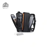 تصویر اختصاصی از زیپ باز کوله بنج کد 1908d در رنگ مشکی