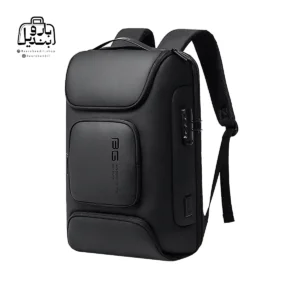 تصویر اختصاصی از نمای جلو و کناری کوله بنج کد 7216 پلاس در رنگ مشکی