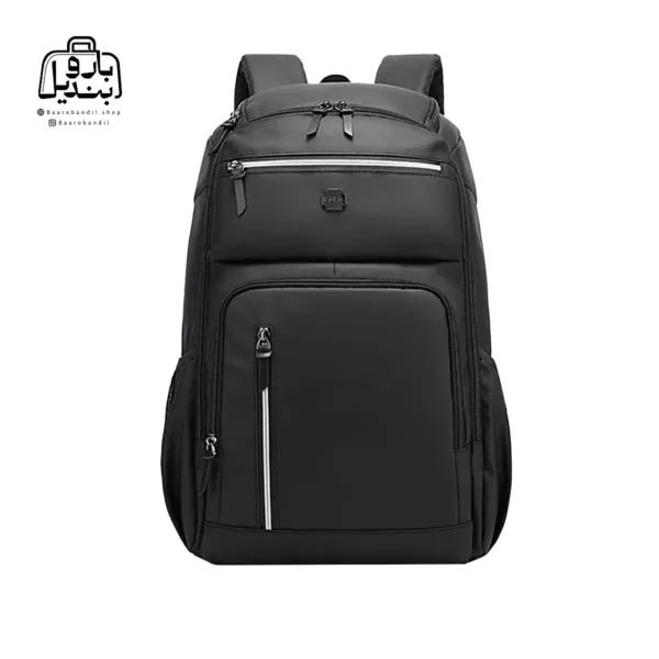 تصویر اختصاصی از نمای جلوی کوله کاکا کد 0003 در رنگ مشکی