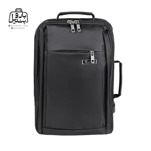 تصویر اختصاصی از نمای جلوی کوله‌پشتی نوژیا کد ۵۹۱۱ در رنگ مشکی