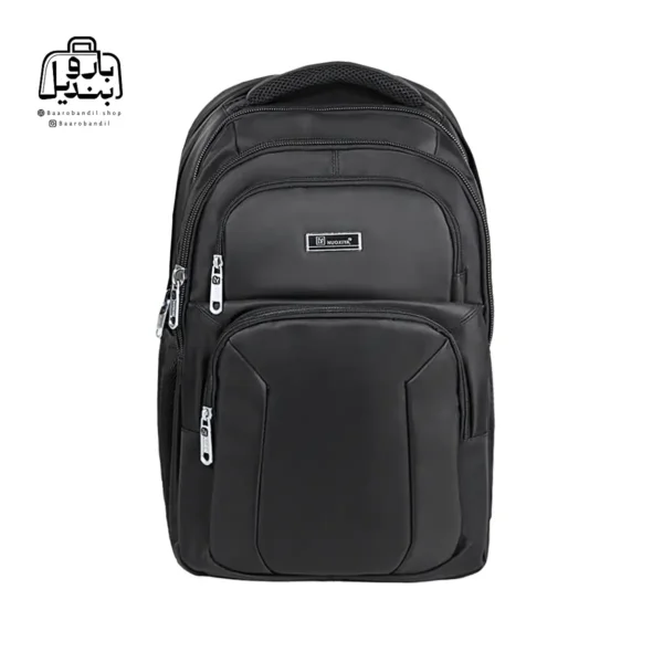 تصویر اختصاصی از نمای جلوی کوله‌پشتی نوژیا کد ۶۶۰۸ در رنگ مشکی