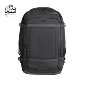 تصویر اختصاصی از نمای جلوی کوله‌پشتی پاورگینگ کد ۱۲۰۲۱ در رنگ مشکی