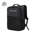 تصویر اختصاصی از نمای جلو و کناری کوله‌پشتی استاربگ آلفا کد ۴۷۵۳ در رنگ مشکی نوک‌مدادی