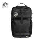 تصویر اختصاصی از نمای جلوی کوله‌پشتی تاکتیکال کد ۴۵۱۲ در رنگ مشکی