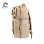 تصویر اختصاصی از نمای کناری کوله‌پشتی تاکتیکال کد ۴۵۱۲ در رنگ کرمی