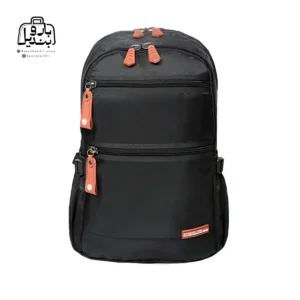 تصویر اختصاصی از نمای جلوی کوله پشتی ولنتیر کد 1821-03 در رنگ مشکی