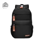 تصویر اختصاصی از نمای جلوی کوله پشتی ولنتیر کد 1821-08 در رنگ مشکی