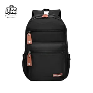 تصویر اختصاصی از نمای جلوی کوله پشتی ولنتیر کد 1821-08 در رنگ مشکی