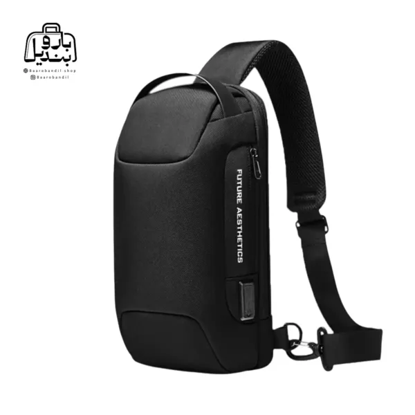 تصویر اختصاصی از نمای جلو بادی‌ بگ (کراس بادی) bange کد 22085 در رنگ مشکی