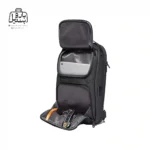 تصویر اختصاصی از نمای زیپ جلو باز بادی بگ (کراس بادی) بنج کد ۷۲۵۸ در رنگ مشکی