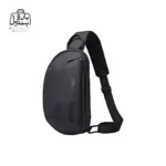 تصویر اختصاصی از نمای جلو و کناری بادی‌ بگ (کراس بادی) bange کد 7306 در رنگ مشکی