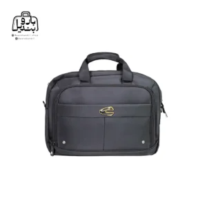 تصویر اختصاصی از نمای جلوی کیف دستی لپتاپی کمل کد A107 در رنگ مشکی