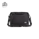 تصویر اختصاصی از نمای جلو همراه با بند کیف دستی لپتاپی لیستات ۶۶۰۱ در رنگ مشکی