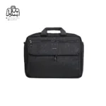 تصویر اختصاصی از نمای جلوی کیف دستی لپتاپی لیستات ۶۸۰۱ در رنگ مشکی