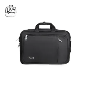 تصویر اختصاصی از نمای جلوی کیف دستی لپ‌تاپی نوژیا کد ۱۳۶۵ در رنگ مشکی