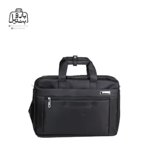 تصویر اختصاصی از نمای جلوی کیف دستی لپتاپی نوژیا کد ۶۰۰۵ در رنگ مشکی