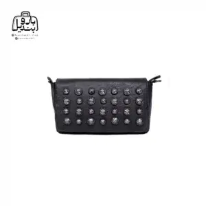 تصویر اختصاصی از نمای جلوی کیف زنانه دنیز جنوا کد ۰۰۵۷ در رنگ مشکی