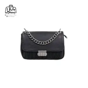 تصویر اختصاصی از نمای جلوی کیف زنانه دنیز جنوا کد ۰۰۸۵ در رنگ مشکی