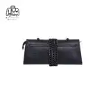 تصویر اختصاصی از نمای پشت کیف زنانه دنیز جنوا کد ۰۰۸۶ در رنگ مشکی