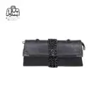 تصویر اختصاصی از نمای جلوی کیف زنانه دنیز جنوا کد ۰۰۸۶ در رنگ مشکی