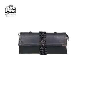 تصویر اختصاصی از نمای جلوی کیف زنانه دنیز جنوا کد ۰۰۸۶ در رنگ مشکی