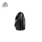 تصویر اختصاصی از نمای کناری کیف دوشی زنانه دنیز جنوا کد ۰۰۸۷ در رنگ مشکی