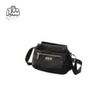 تصویر اختصاصی از نمای جلو و کناری کیف زنانه دوشی ایپول کد 6006-14 در رنگ مشکی