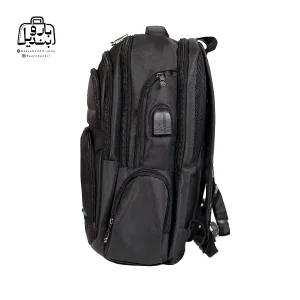 تصویر اختصاصی از نمای کناری کوله‌پشتی بنلتون کد ۱۰۱ در رنگ مشکی