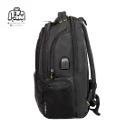 تصویر اختصاصی از نمای کناری کوله‌پشتی کمل کد k81 در رنگ مشکی