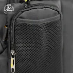 تصویر اختصاصی از نمای زیپ کناری کوله‌پشتی کمل کد k81 در رنگ مشکی