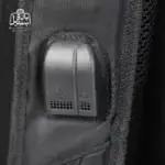 تصویر اختصاصی از پورت usb کوله‌پشتی مندوزا کد ۱۰۱ در رنگ مشکی