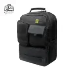 تصویر اختصاصی از نمای جلو و کناری کوله‌پشتی نشنال جئوگرافی کد ۱ در رنگ مشکی