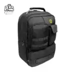 تصویر اختصاصی از نمای جلو و کناری کوله‌پشتی نشنال جئوگرافی کد ۱ در رنگ مشکی