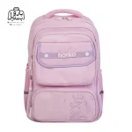 تصویر اختصاصی از نمای جلوی کوله پشتی مدرسه هونکا ۳۳۱۳ در رنگ صورتی