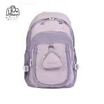 تصویر اختصاصی از نمای جلوی کوله پشتی مدرسه ingenium کد ۰۰۰۹ در رنگ یاسی