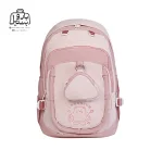 تصویر اختصاصی از نمای جلوی کوله پشتی مدرسه ingenium کد ۰۰۰۹ در رنگ صورتی