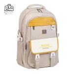 تصویر اختصاصی از نمای جلو و کناری کوله پشتی مدرسه لاتین شیپ ۱۷۰۱ در رنگ کرم