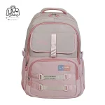 تصویر اختصاصی از نمای جلوی کوله پشتی مدرسه لاتین شیپ ۲۱۰۱ در رنگ صورتی